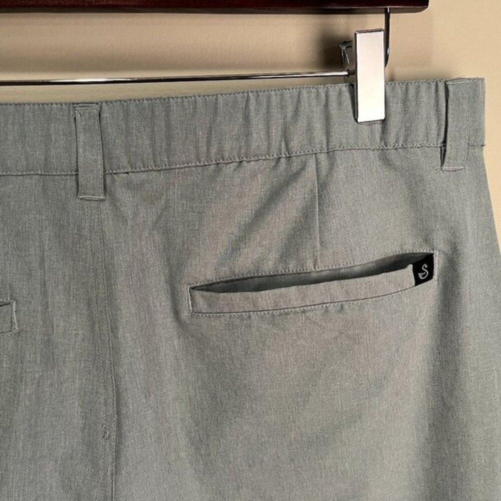 Swannies Men’s Golf Shorts 36 Light Green Flat Front 9” Inseam ⛳️🔥